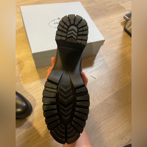 Prada Chelsea Leather Booties, size 9.5 (39.5 EU) - Picture 5 of 9